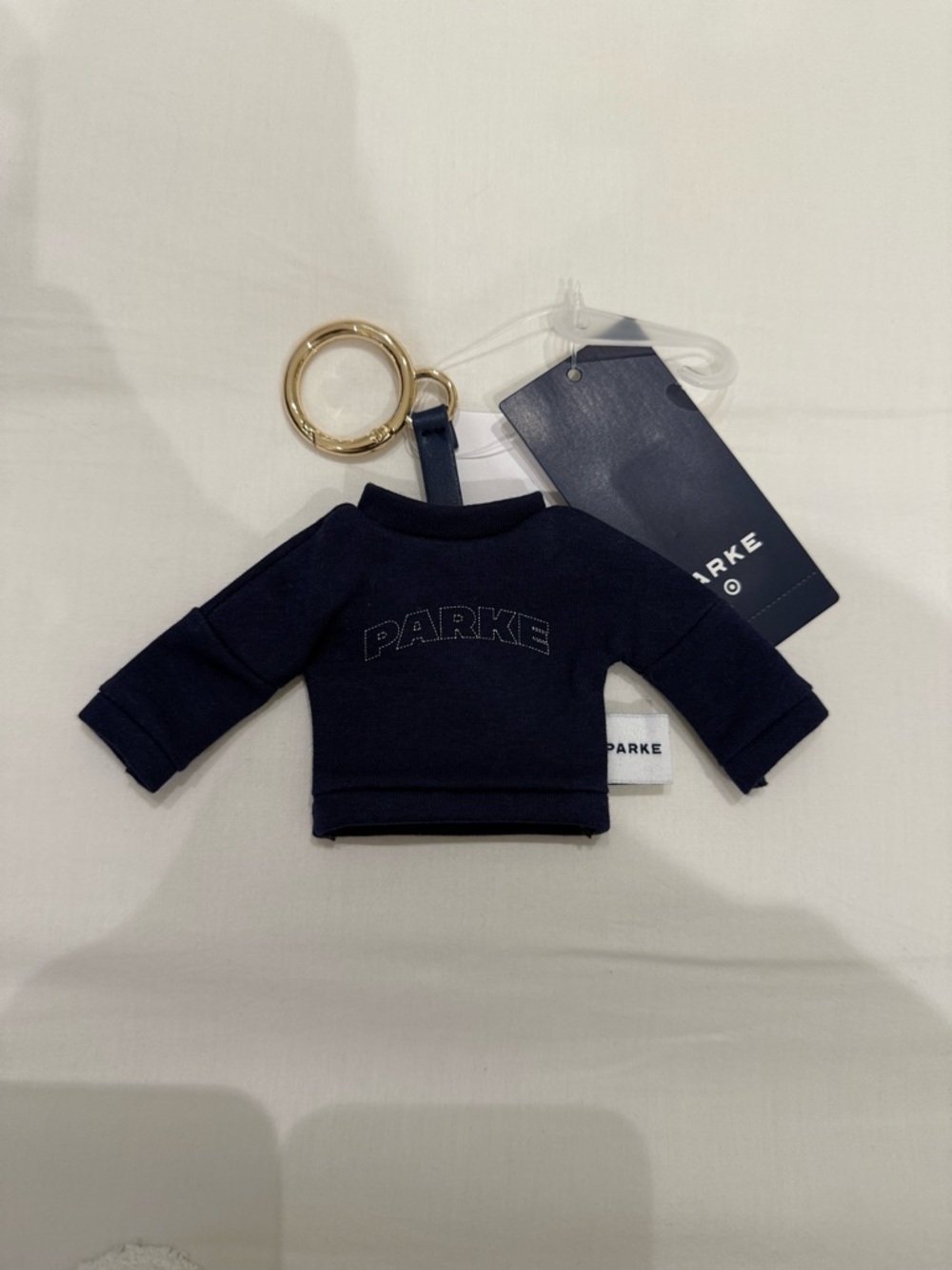 Parke Target Navy Mini Sweatshirt Keyring - Parke